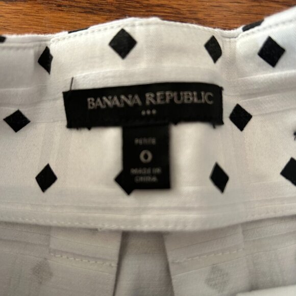 Banana Republic Jacquard Pleated Mini Skirt Size 0 - Picture 6 of 13